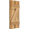 Ekena Millwork Spaced Board-n-Batten Shutters w/Z-Bar, Rough Sawn Western Red Cedar, 11 1/4W x 23H, PR RBS06Z11X023RWR - alternate 4